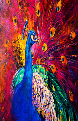 peacock art